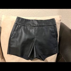 Express faux leather shorts